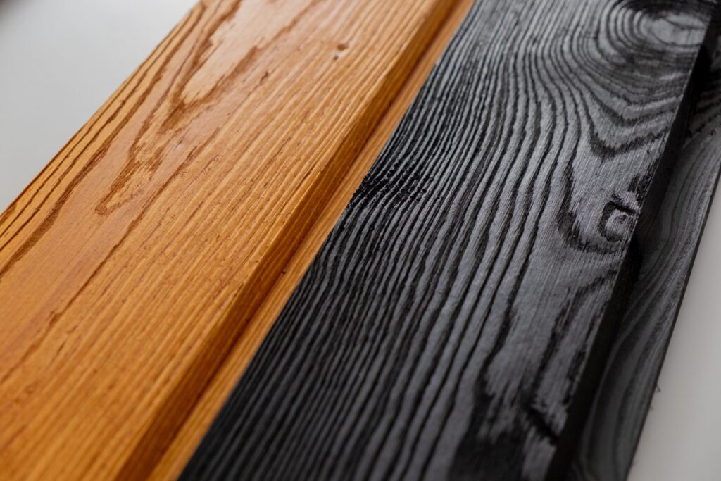 brushed and oiled wood
