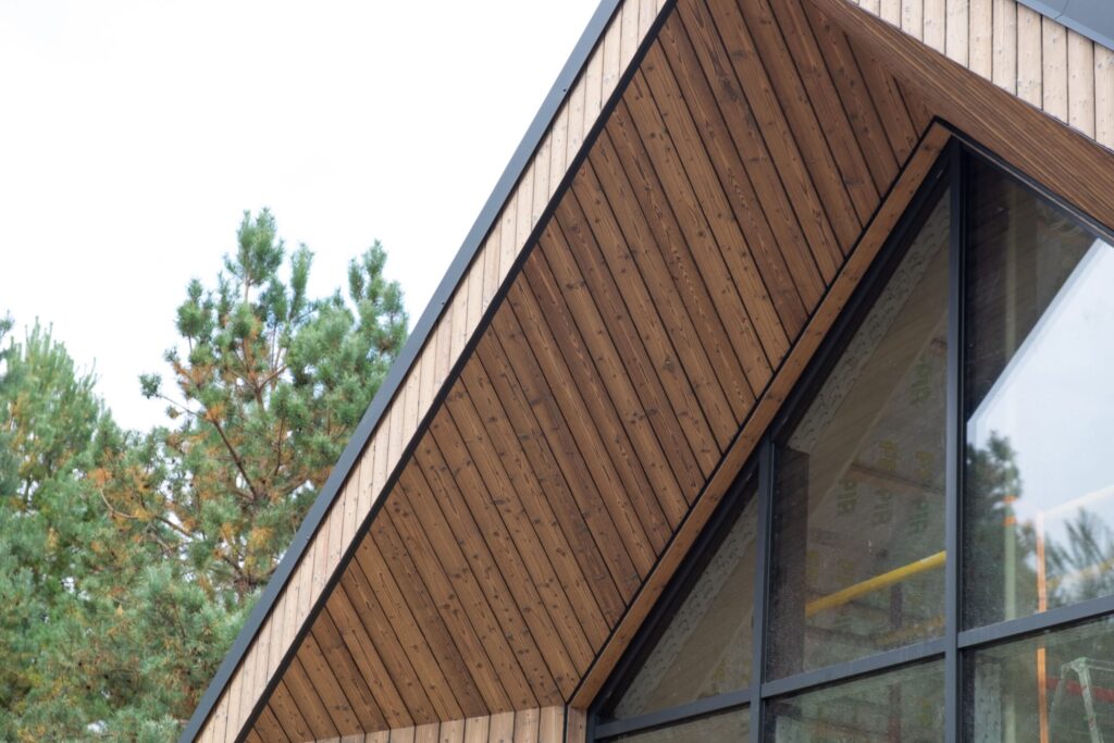 Charred wood cladding, color Medeksa Sand