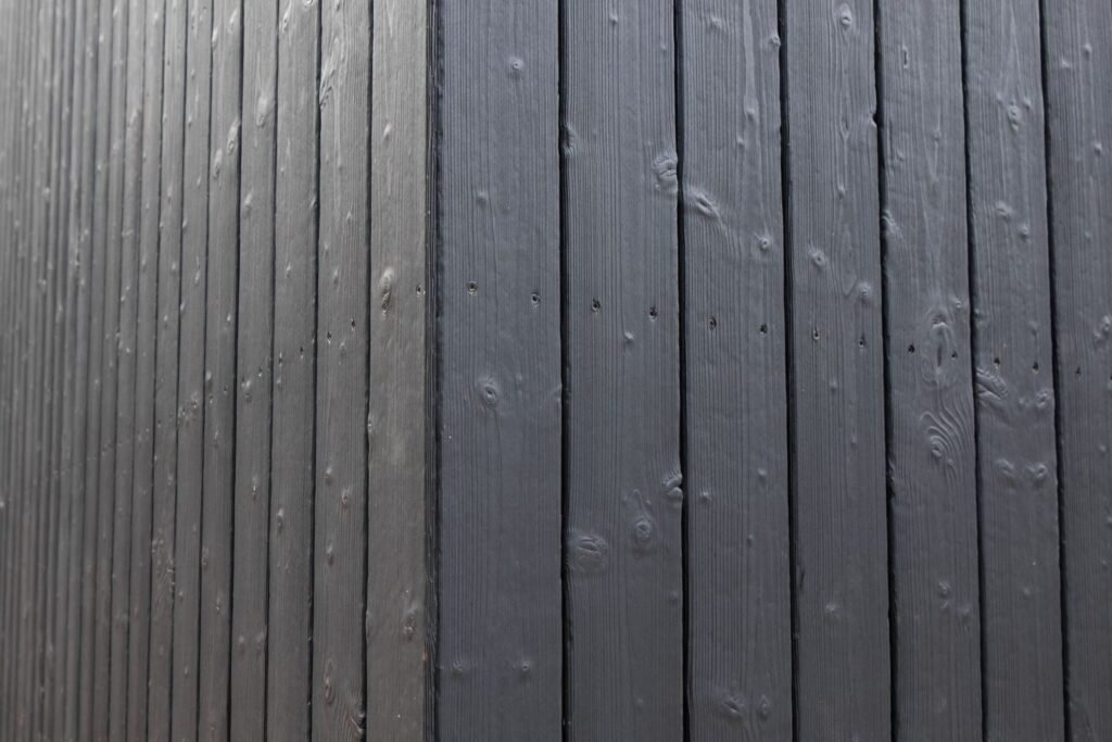 Charred wood cladding, color Medeksa Graphite