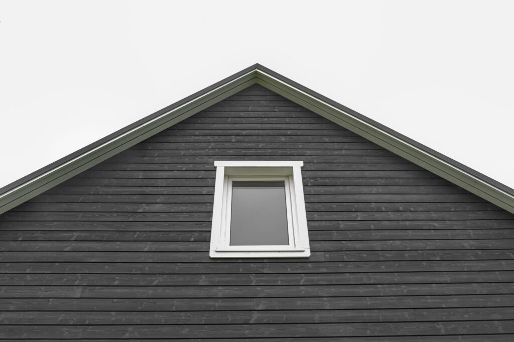 Charred wood Medeksa Black, horizontal siding