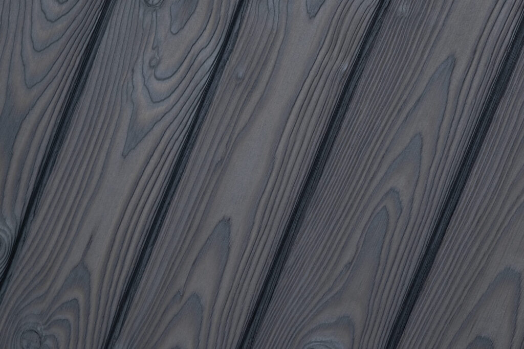 burnt larch cladding in medeksa stone color