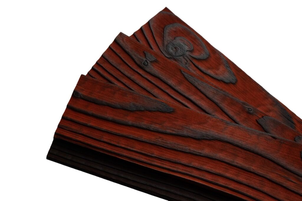charred larch cladding medeksa terra