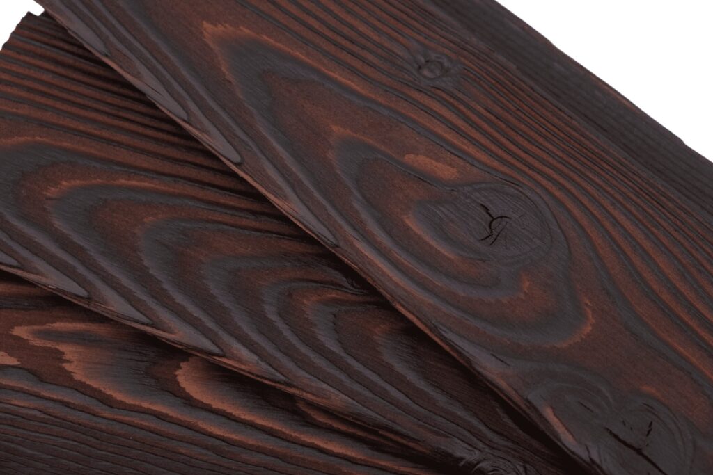 charred larch cladding medeksa rust