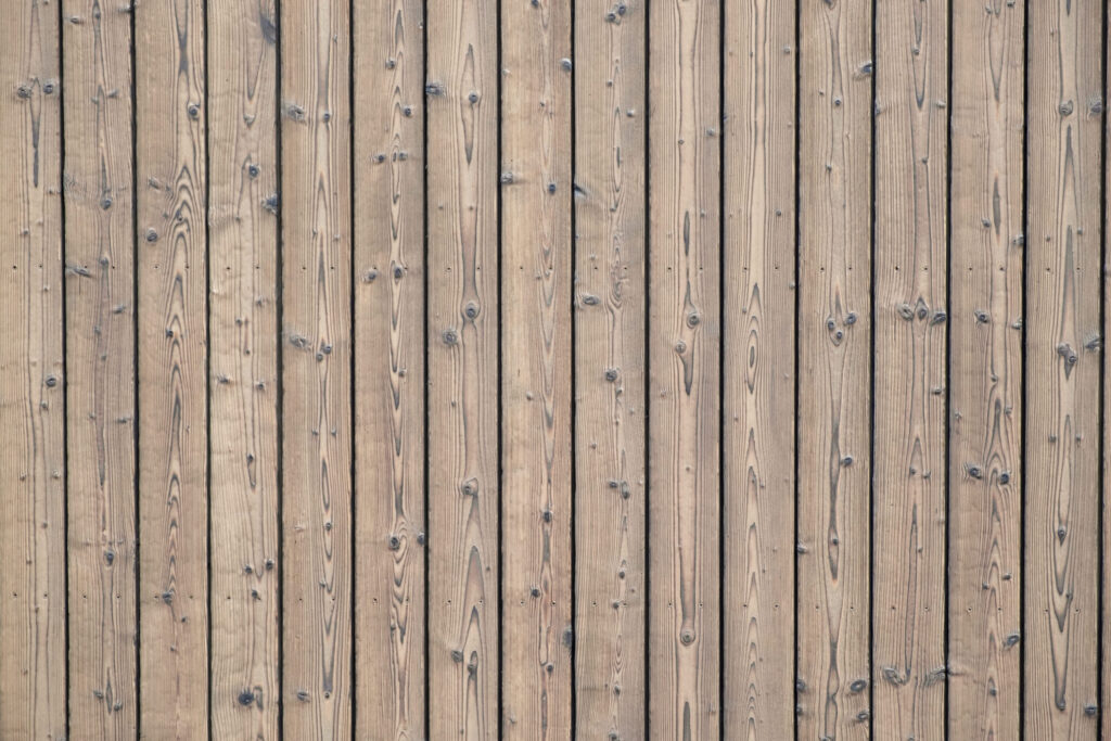 Burnt wood siding boards